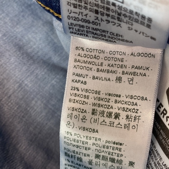 Levi’s 721 high rise skinny jeans size 32 dark wash wardrobe basics bodycon - Picture 10 of 11